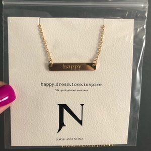 😊 Bar “happy” Necklace